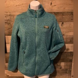 Womens L.L. Bean Sweater Fleece Full Zip Jacket